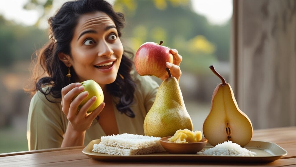 Low-Salicylate Snacks For Salicylate Sensitivity With Pears And Rice Cakes